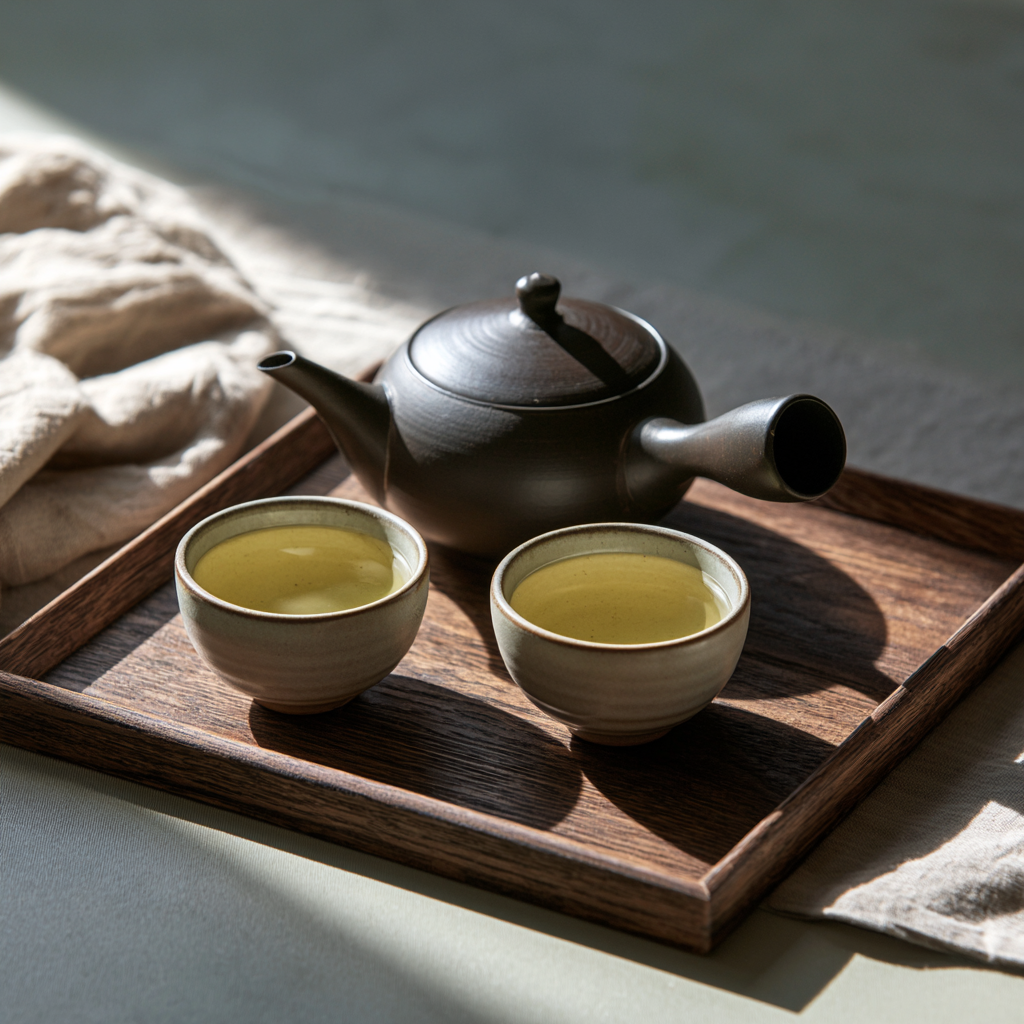 急須と煎茶の二杯