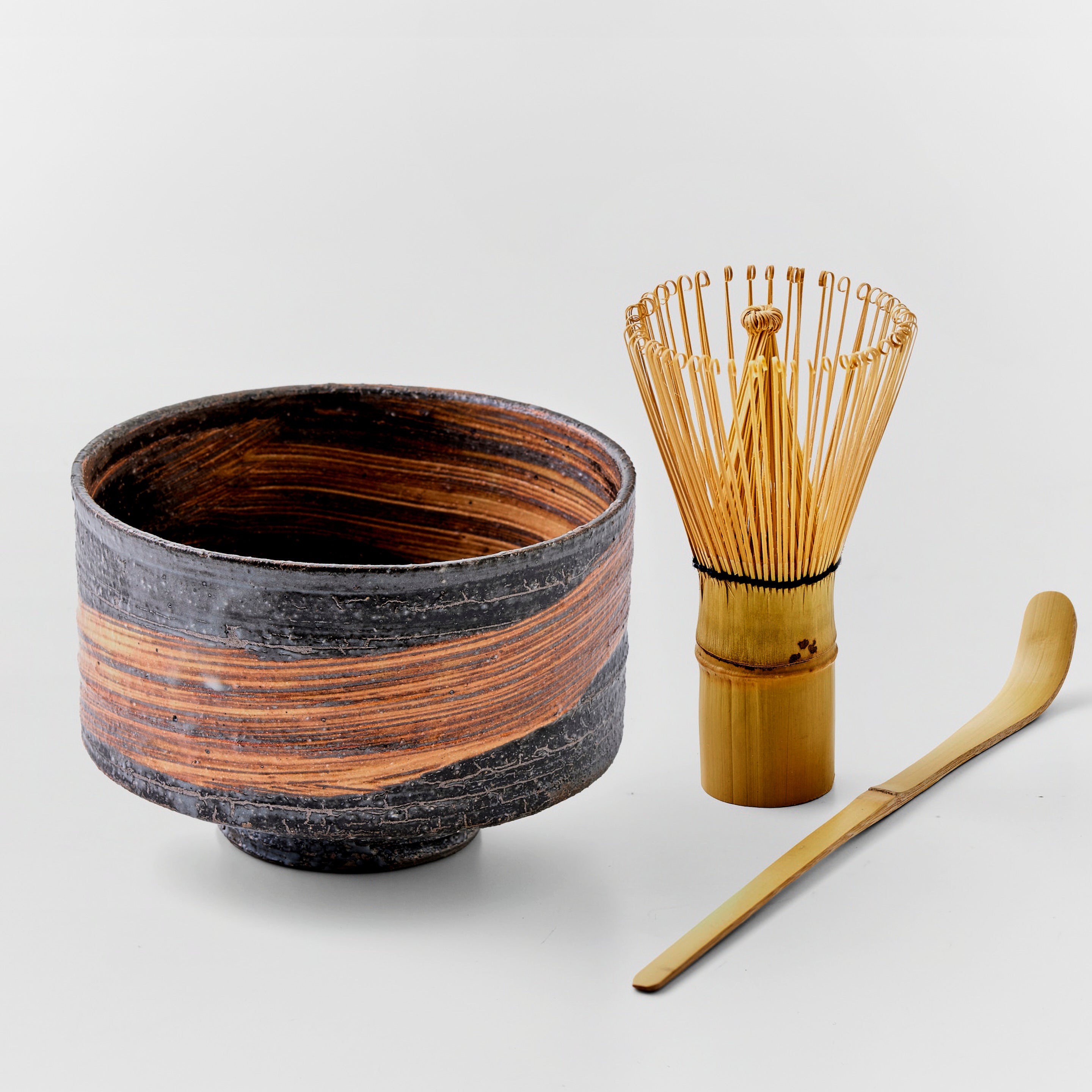抹茶(有機栽培)+抹茶椀 4点セット(滋賀・信楽焼)