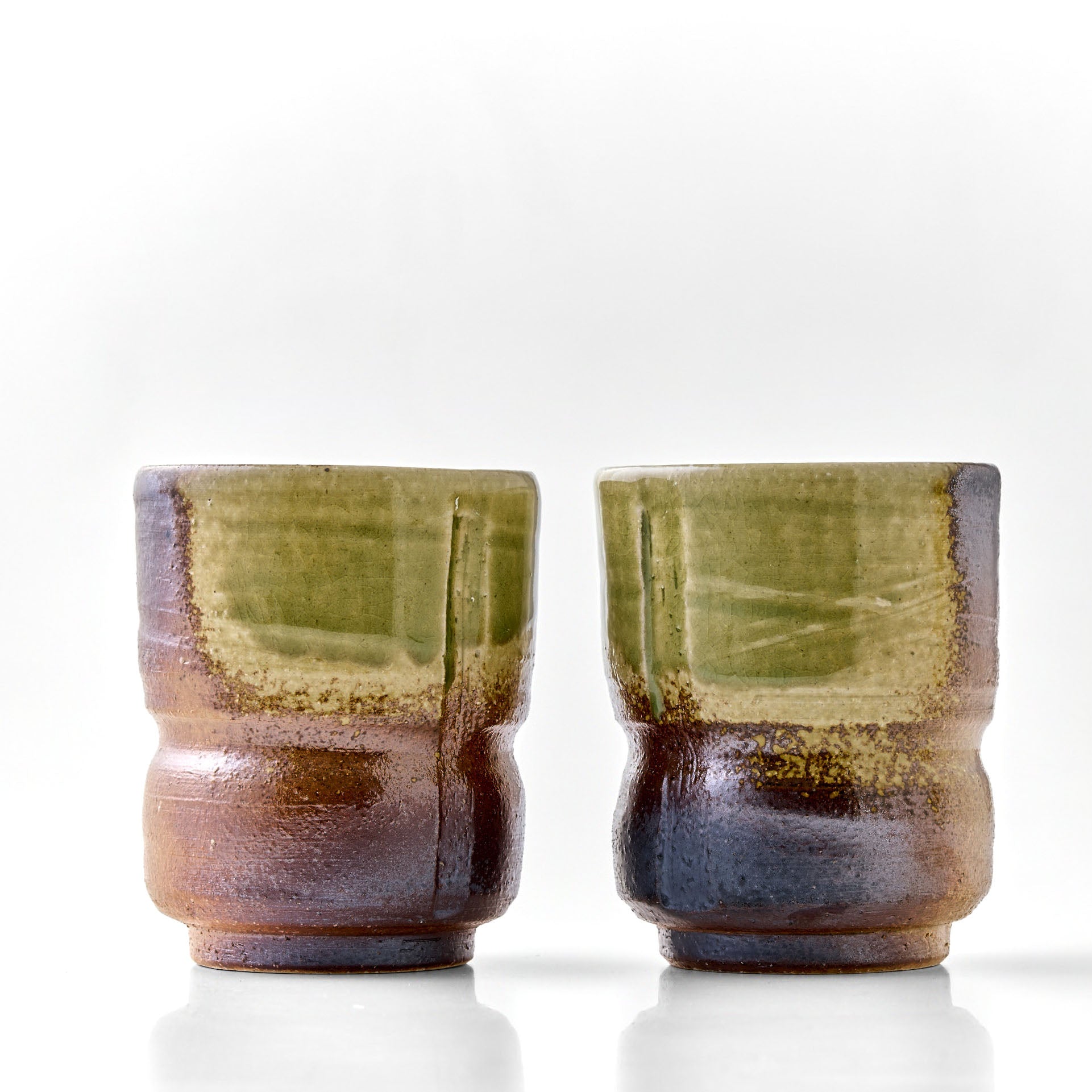 Ensemble de tasses à thé Yunomi en céramique Shigaraki de Shiga