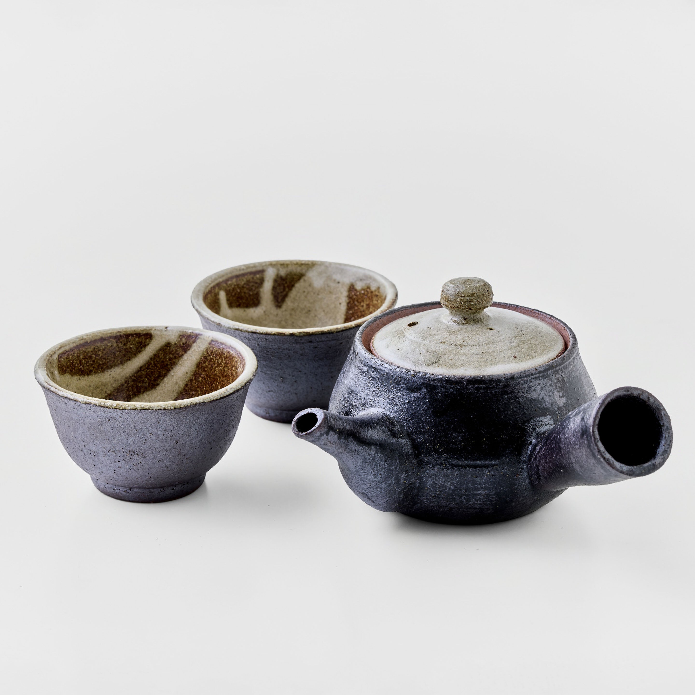 Set teko dan cawan teh Arano (荒野)