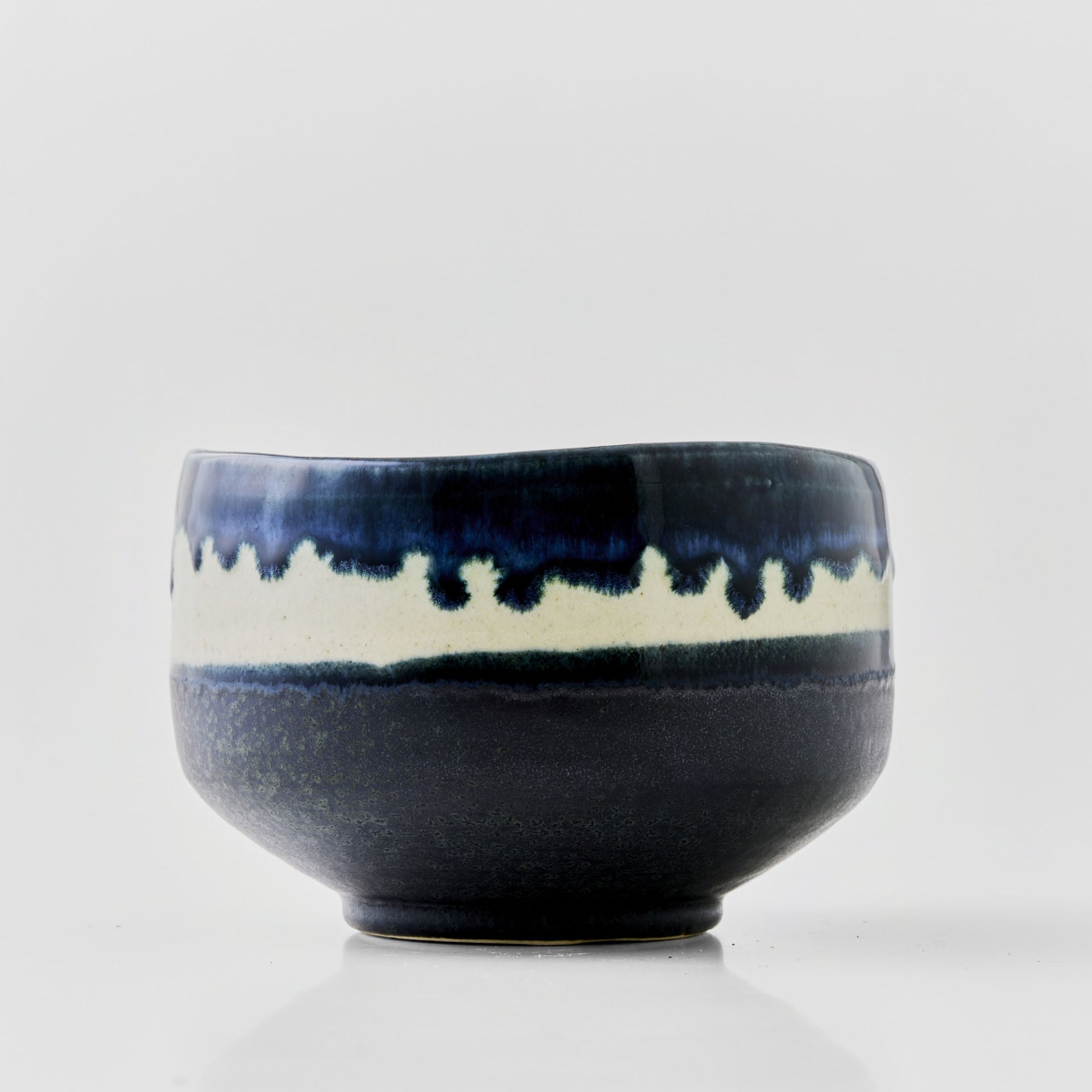 Conjunto de 3 tigelas de matcha Gifu Mino-yaki