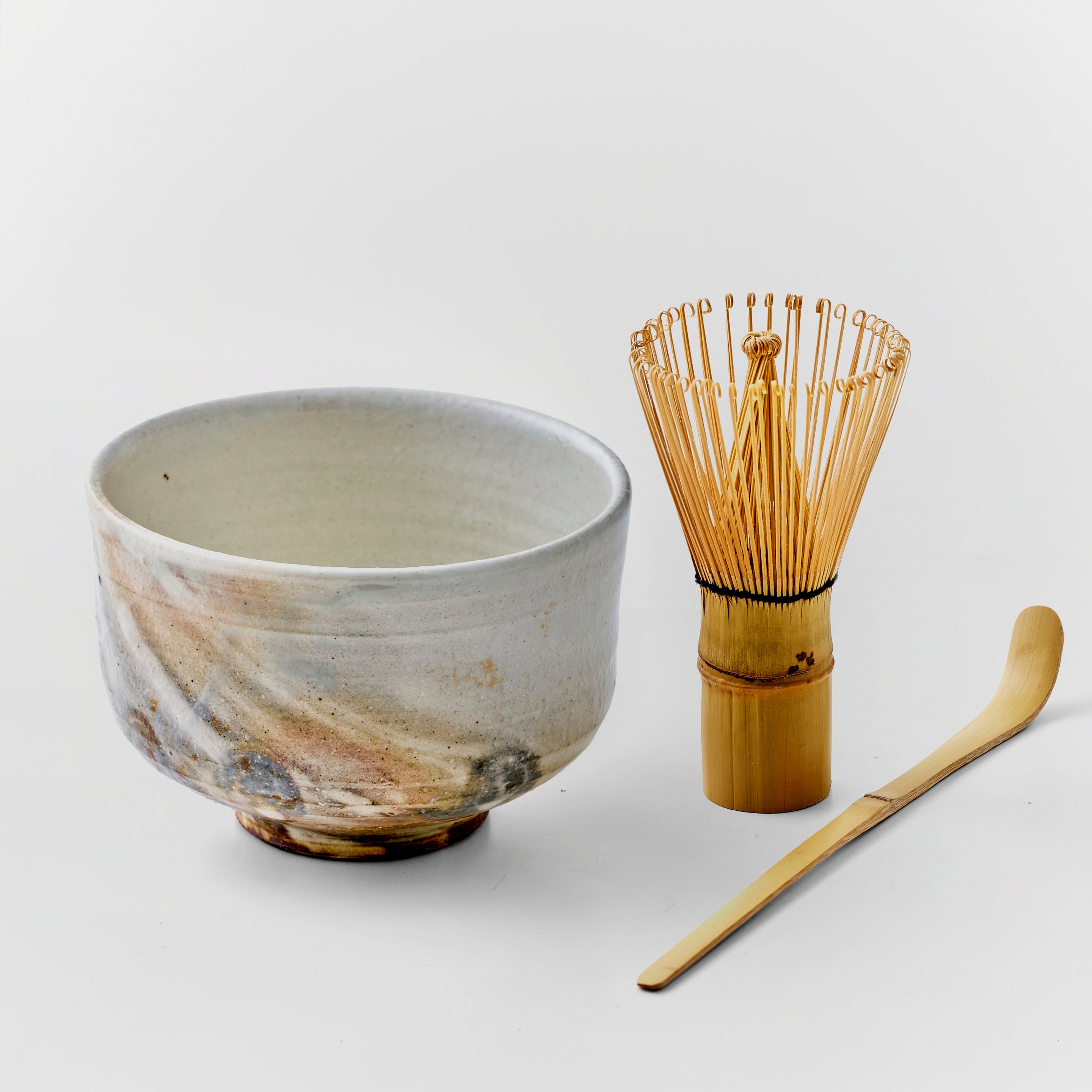 抹茶(有機栽培)＋抹茶椀　4点セット（滋賀・信楽焼）