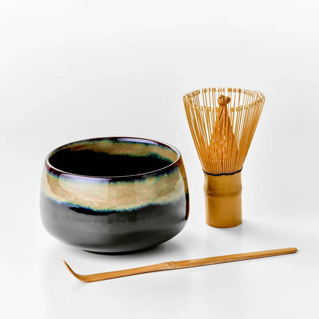 有機抹茶＋抹茶椀(長崎・波佐見焼) 4点セット